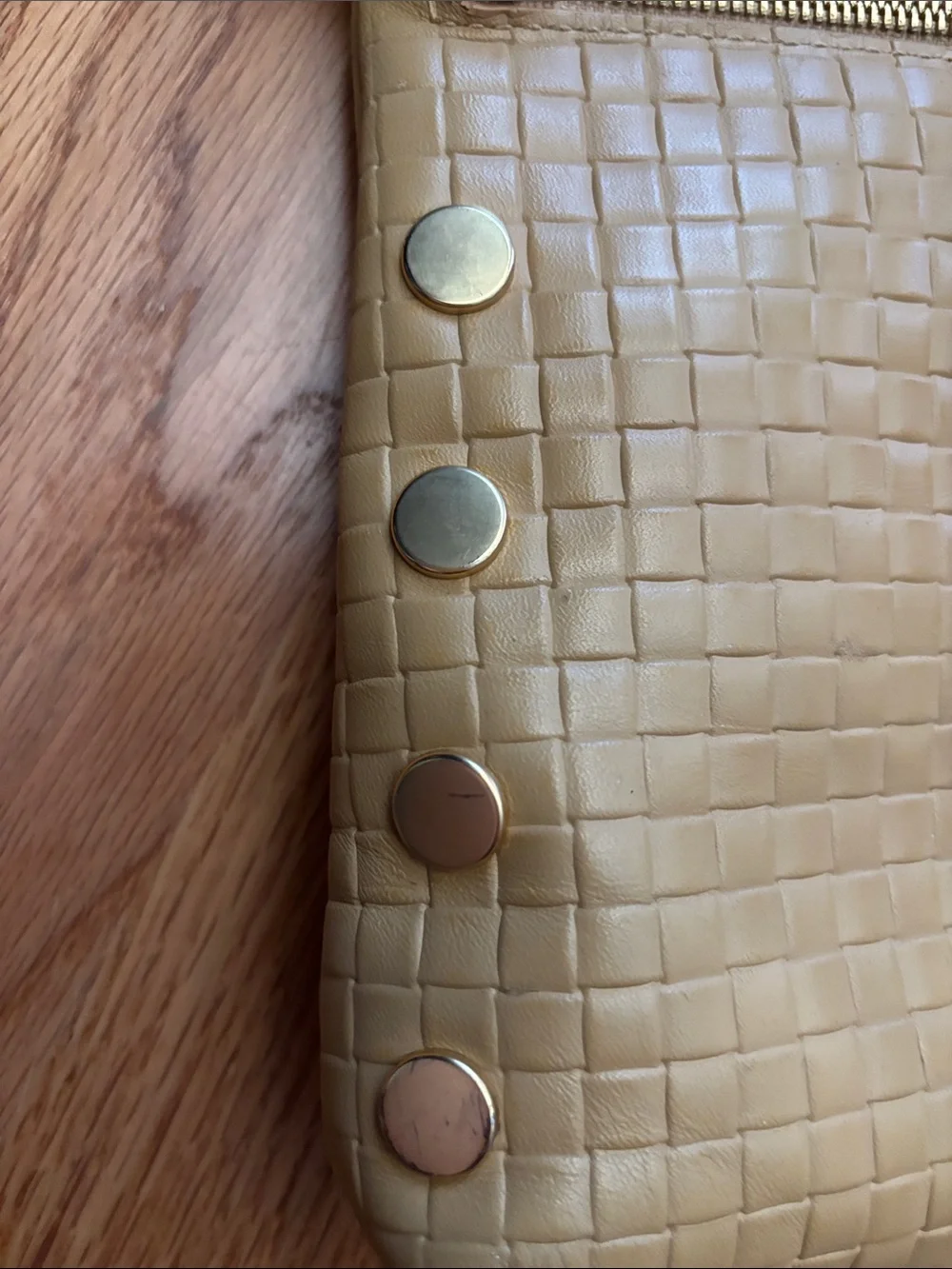 Hammitt VIP Medium Woven Leather Crossbody Bag Tan